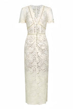 Fina Lace Slim Fit Midi Dress