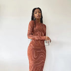 Satin Slip Bodycon Midi Dress