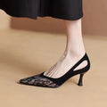 Closed Toe Green Thin Midheeled Fashion Comfortable Stylish New Low Heel Pumps