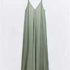 Greta Flowing Midi Dress for Women Effortless Chic Look