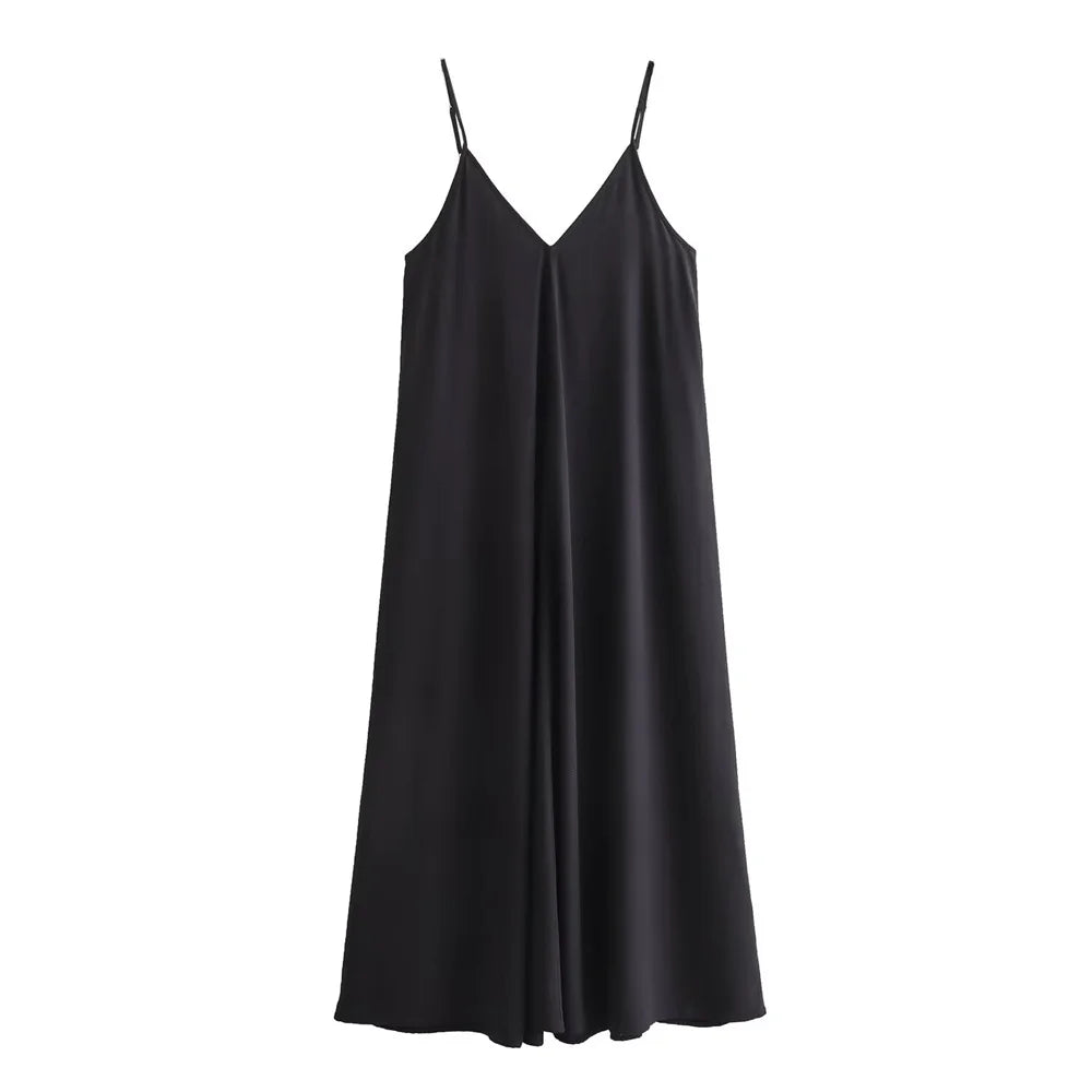 Dafne Flowing Midi Dress for Women Easy Wear Style