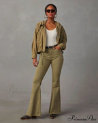 Fashion Flare Women Streetwear 90s Vintage Wide Leg Denim Pantalones Mujer Pantalon Femme Camel Clothes Jean