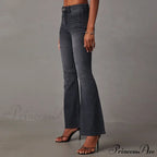 High Stretch Flare Women Boot Cut Fashion Slim Denim Flare Pants Autumn Winter Casual Ladies Trousers S-2XL Jean