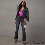 High Stretch Flare Women Boot Cut Fashion Slim Denim Flare Pants Autumn Winter Casual Ladies Trousers S-2XL Jean