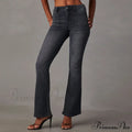 High Stretch Flare Women Boot Cut Fashion Slim Denim Flare Pants Autumn Winter Casual Ladies Trousers S-2XL Jean