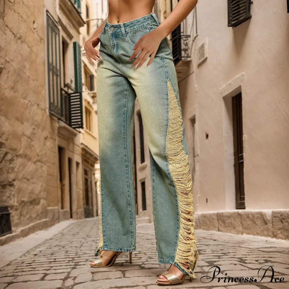 High Waist Stretchy Denim Jeans