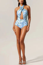 Serena Tulip Floral Printed High Slit Two-Piece Set