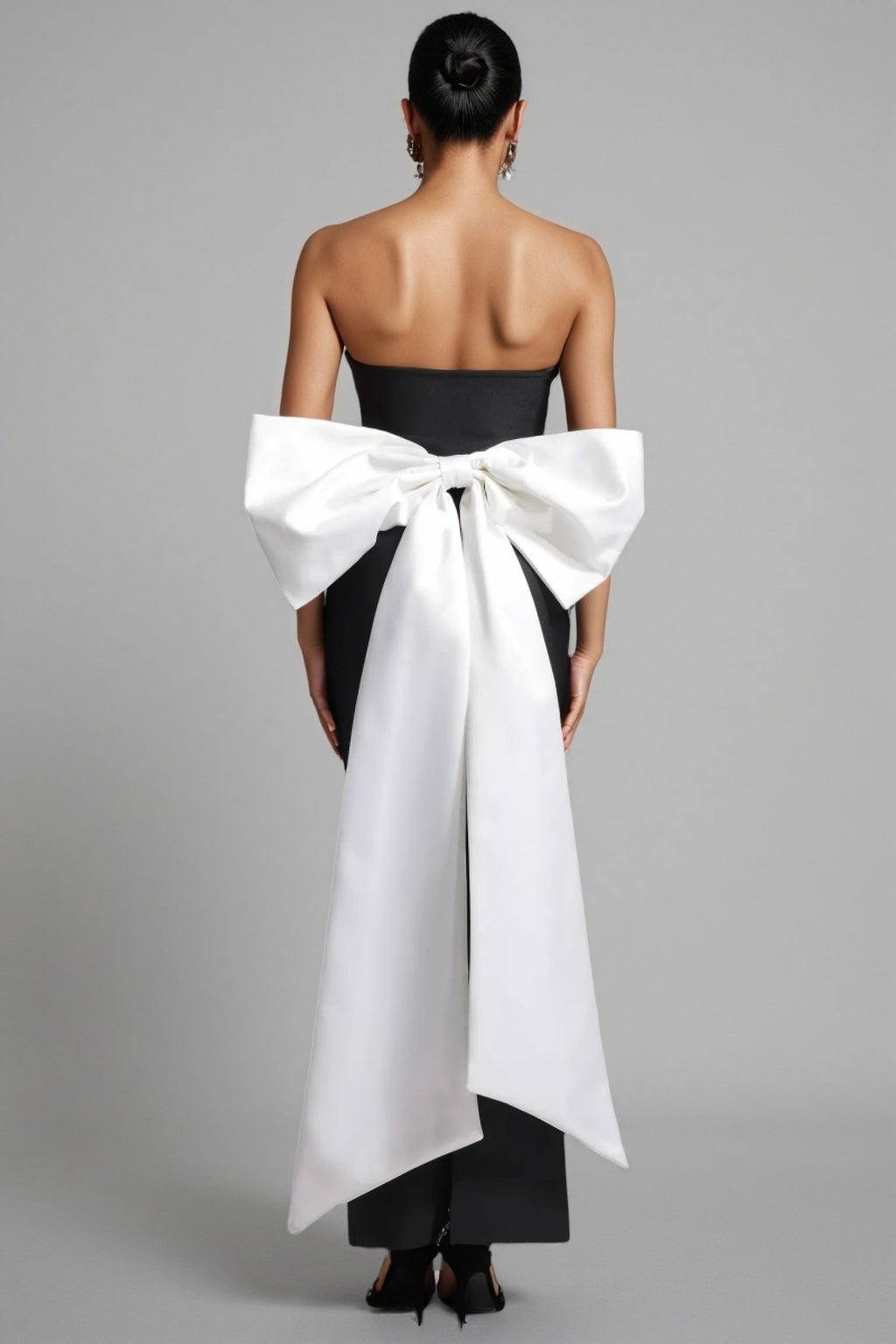 Nerylk Sleeveless Bow Bandage Maxi Dress