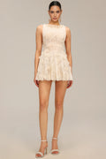 Emryt Sleeveless Flower Floral Mini Dress