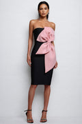 Juan Sleeveless Bow Bandage Mini Dress