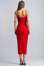 Georgiana Sleeveless Diamond Bandage Maxi Dress