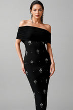 Fayrk Diamond Slim Bandage Maxi Dress