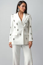 Enrild Diamond Feather Suit Set