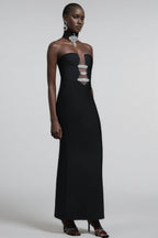 Naysk Rhinestone Bandage Maxi Dress