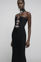 Naysk Rhinestone Bandage Maxi Dress