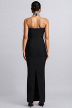 Ereen Sleeveless Diamond Bandage Maxi Dress