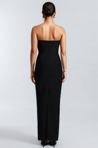 Lala Bandage Strapless Bow Maxi Dress