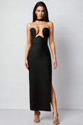 Wreya Sleeveless Slit Bandage Maxi Dress