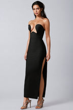 Wreya Sleeveless Slit Bandage Maxi Dress