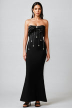 Wanda Sleeveless Diamond Bandage Maxi Dress