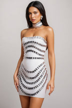 Tivoli Sleeveless Diamond Bandage Mini Two Piece Set