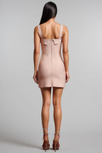 Florelle Sleeveless Flowers Bandage Mini Dress