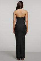 Conrad Halter Diamond Maxi Dress