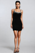 Kaylay Strapless Diamond-Studded Mini Dress