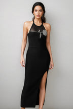 Lennon Sleeveless Diamond Slit Bandage Maxi Dress