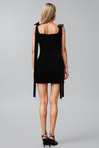 Rayner Sleeveless Bow Diamond Mini Dress