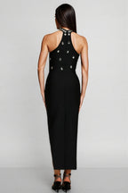 Weirdo Sleeveless Diamond Slit Bandage Midi Dress