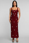 Rykert Sleeveless Diamond Bandage Maxi Dress