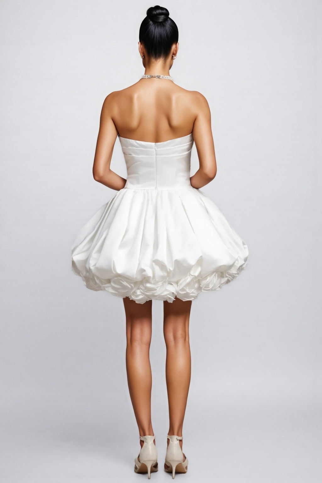 Calara Strapless Flowers Mini Dress