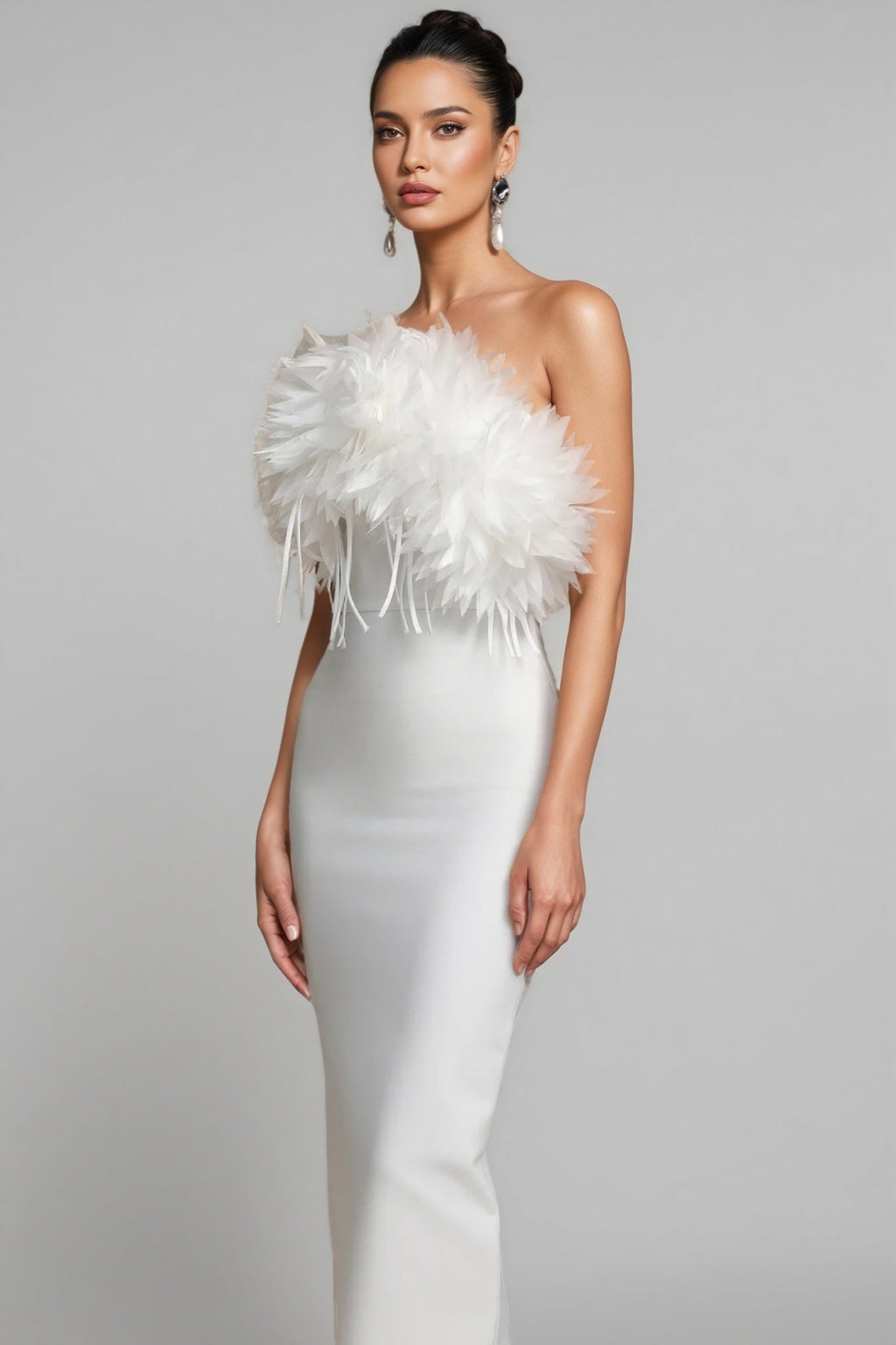 Vali Flowers Tassels Bandage Maxi Dress