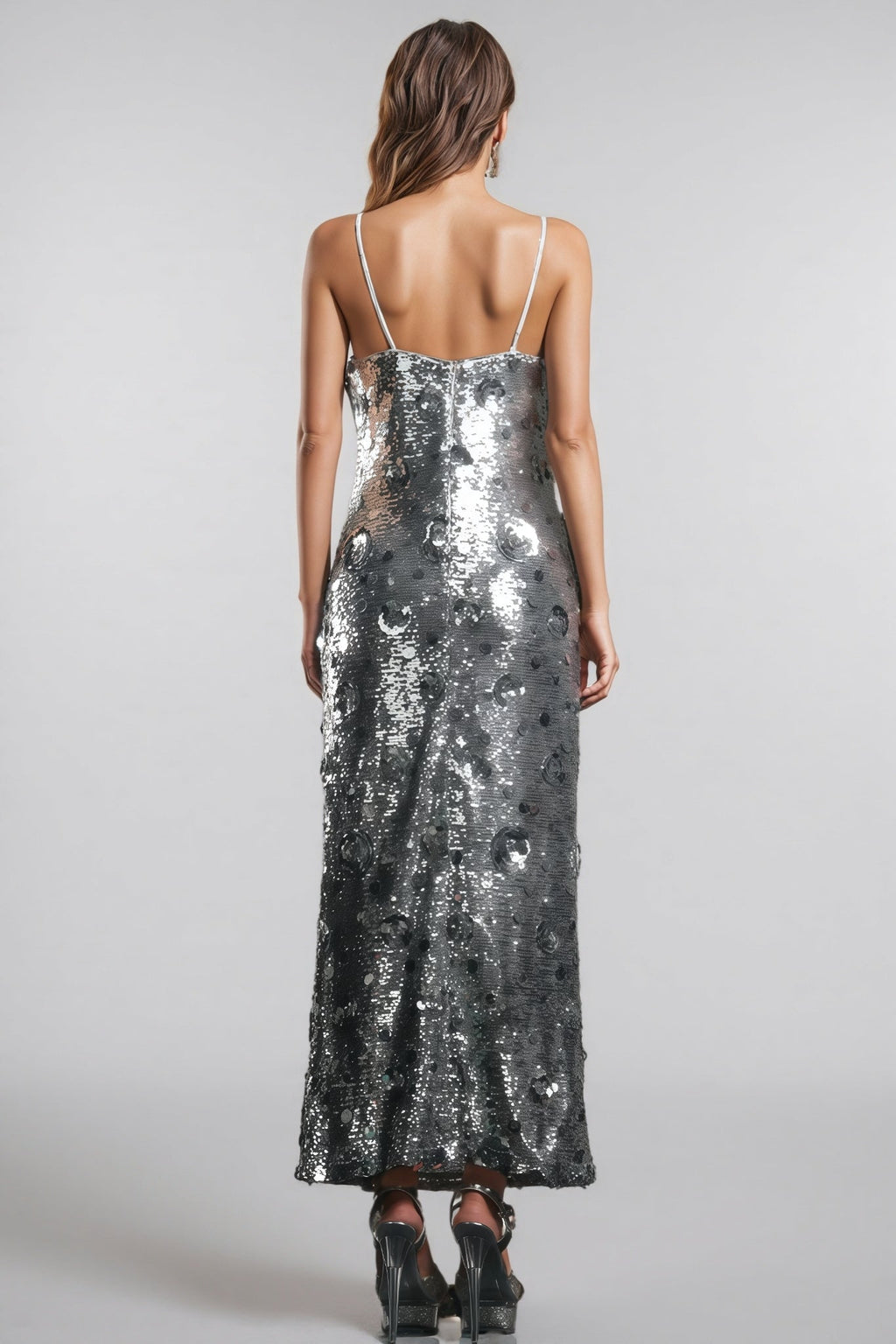 Dilara Strappy Floral Sequinned Maxi Dress