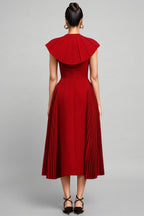 Mariam Halter Folds Maxi Dress
