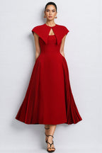 Mariam Halter Folds Maxi Dress