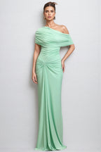 Vira Sleeveless Folds Maxi Dress