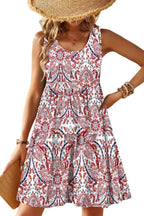 Womens Summer Sundress Boho Floral Casual Tank Dresses