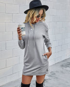 Gilly Pocketed Long Sleeve Knit Dress