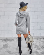 Gilly Pocketed Long Sleeve Knit Dress