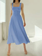 Johana Aesthetic Stylish Midi Dress Elevated Occasion Wear
