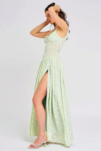 Chic Side Slit Slip Dress