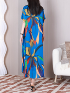 Stay Happy Round Neck A-line Dress