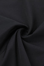 Diamond Collar Contrast Trim Ruffle Sleeve Midi Party Dress