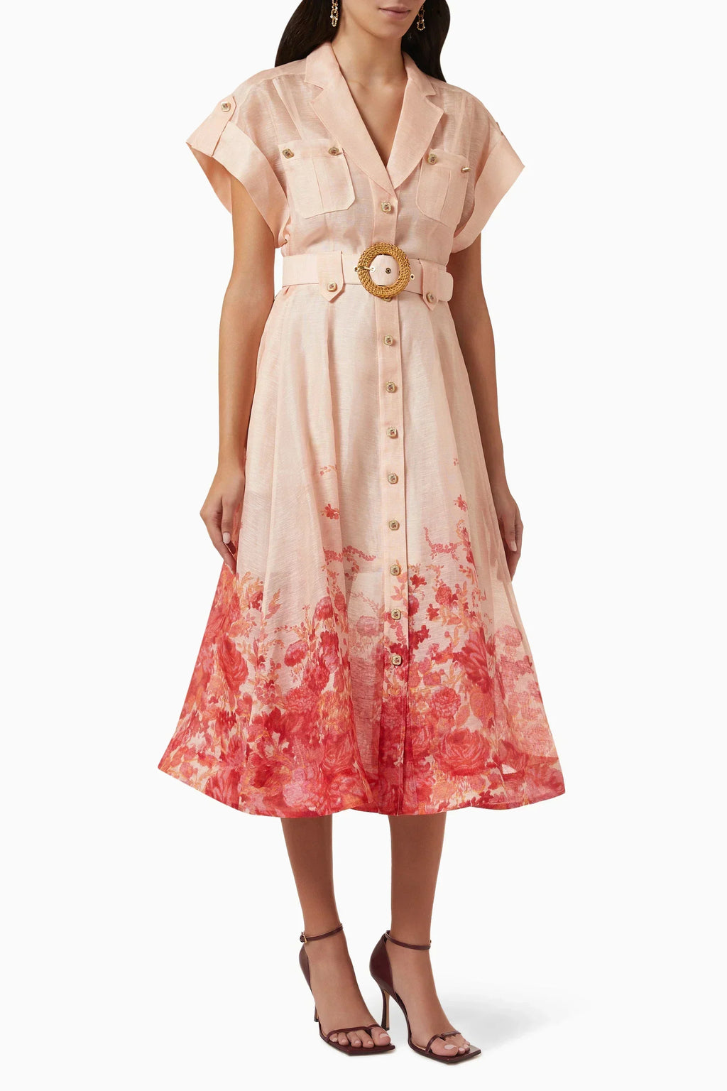María Exclusive José Mini Dress with Satin Straps Evening Wear Edit