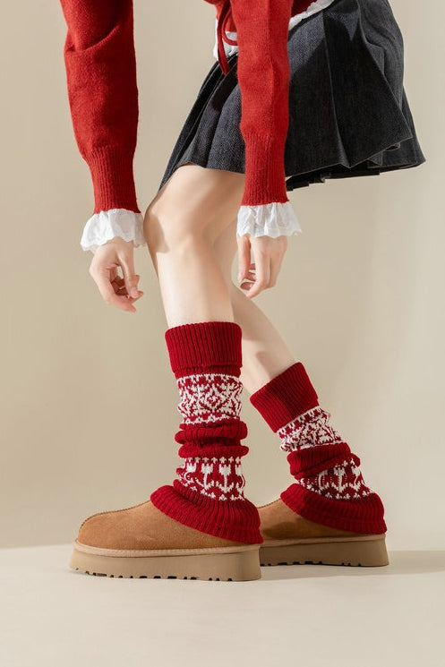 Ribbed Slouchy Leg Warmers
