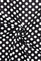 Sexy Polka Dot Halter Neck Bodycon Maxi Dress