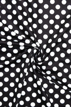 Sexy Polka Dot Halter Neck Bodycon Maxi Dress