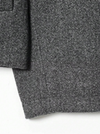 Autumn Minimalist Wool Blend Zip Lapel Jacket